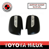 Matte Black Mirror Cover Indicators to suit Toyota Hilux Workmate SR SR5 15-24